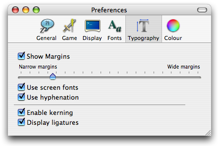 Typography preferences