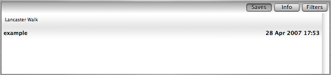 The saves tab Save games